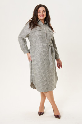 Платье в клетку с люрексом арт.3494