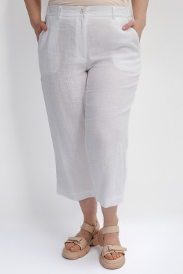 Брюки из смесового льна арт.3747