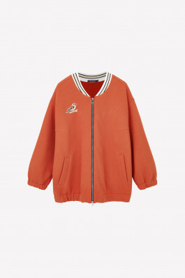 Бомбер терракотовый утепленный OLD SCHOOL арт.4157