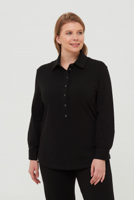 Блуза-поло арт.2985 черная
