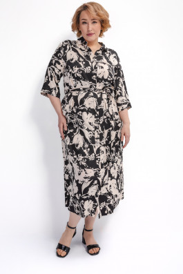 Платье-рубашка из вискозы арт.3616