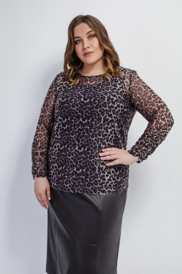 Блуза с леопардовым принтом арт.3958