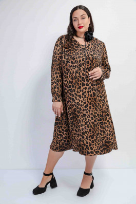 Платье с леопардовым принтом арт.3913
