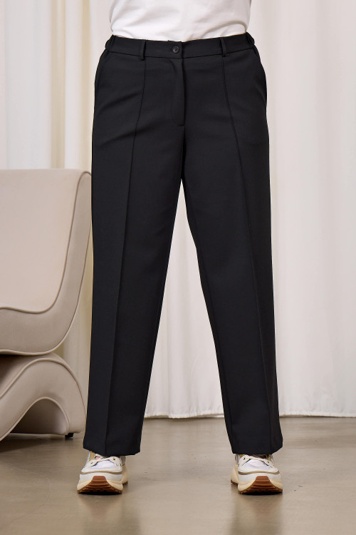 Прямые брюки с застроченными стрелками арт.4306