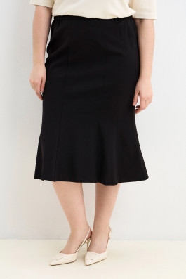 Юбка черная из джерси арт.4284