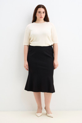 Юбка черная из джерси арт.4284