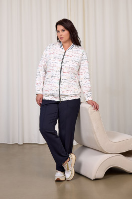 Зауженные синие брюки арт.4325