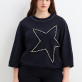 Свитшот с аппликацией звезда арт.4317 синий