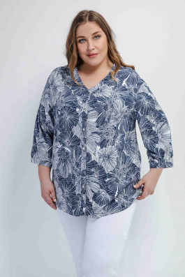 Блузка с принтом *PREMIUM арт.3725 