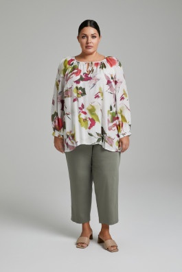 Брюки хаки прямые арт.4086