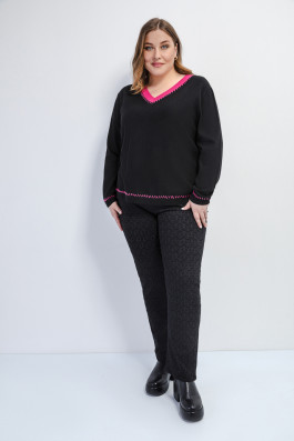 Джинсы черные с эластаном *PREMIUM арт.3807