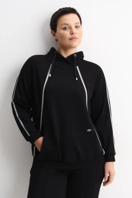 Свитшот с декоративной тесьмой арт.4371