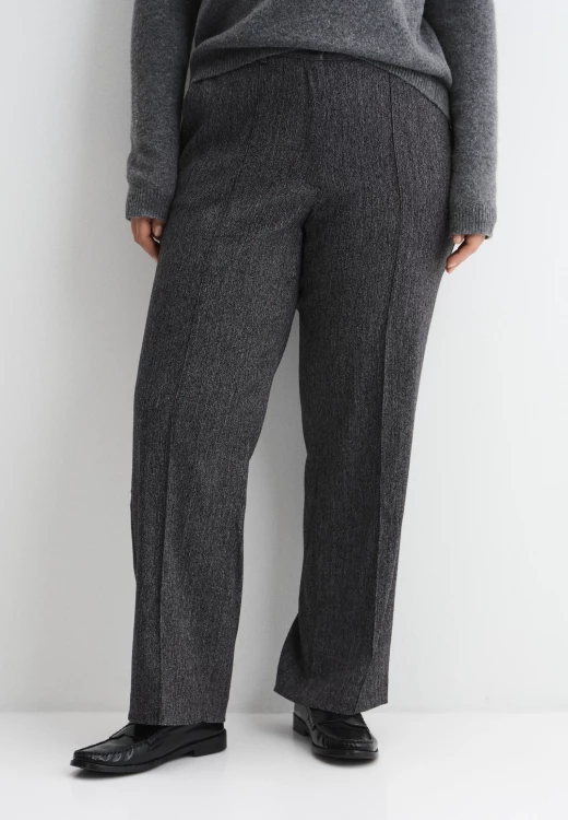 Брюки с застроченными стрелками в ёлочку арт.4374