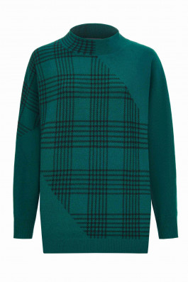 Изумрудный джемпер летучая мышь арт.3567