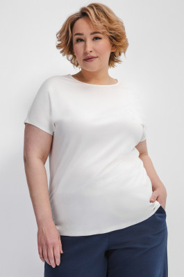 Футболка с вышивкой, экрю арт.3605