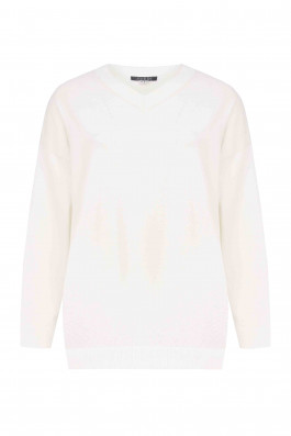 Базовый джемпер из вискозы *PREMIUM  арт.3584 экрю