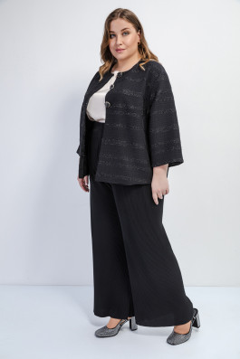 Жакет черный на 3-х пуговицах арт.3950