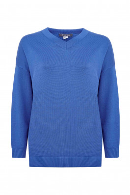 Вязаный джемпер *PREMIUM арт.3584 электрик