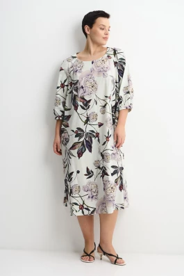 Платье с рисунком цветы арт.4352
