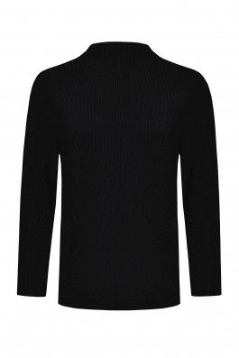 Вязаный джемпер лапша арт.3585 черный