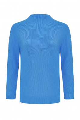 Вязаный джемпер лапша арт.3585 электрик