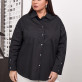Черная хлопковая рубашка арт.4378