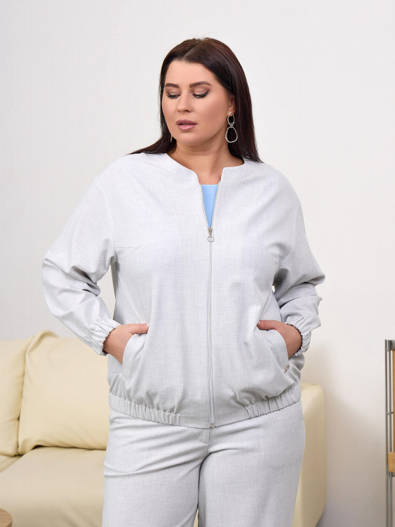 Жакет на молнии *PREMIUM арт.4358