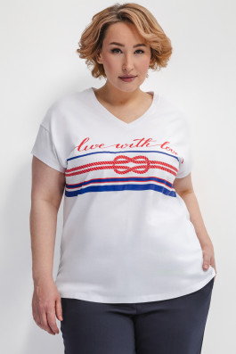 Футболка с морским принтом арт.3712