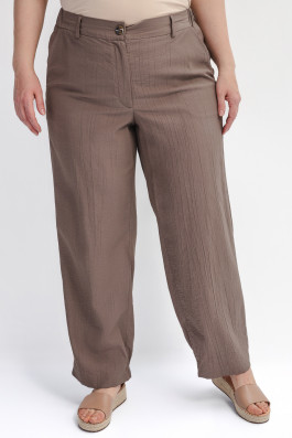 Брюки из вискозы коричневые арт.3624