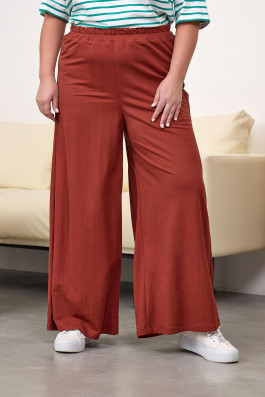 Терракотовые брюки из вискозы арт.4344