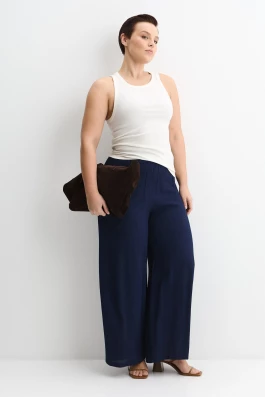 Брюки из жатой ткани арт.4096