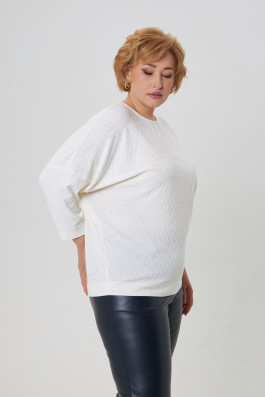 Трикотажный лонгслив арт.3434 экрю